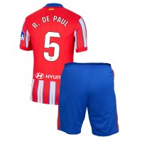 Maglia Calcio Atletico Madrid Rodrigo De Paul #5 Prima Divisa Bambino 2024-25 Manica Corta (+ pantaloncini)